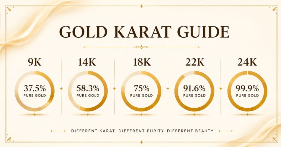 24K vs 22K vs 18K vs 14K vs 9K: Which Karat Best Suits Your Lifestyle?