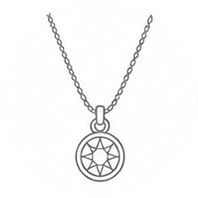 Handcrafted Silver Chain with Pendant – Minimalist Modern Jewellery Design