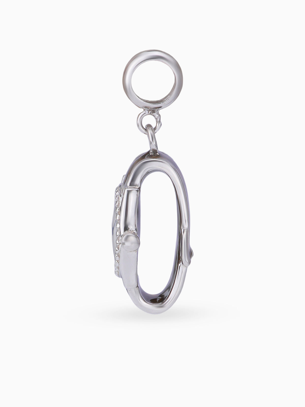 Side view SIJA 925 silver jewellery alive green watch charm stylish handcrafted accessory perfect for weddings parties anniversaries and festive wear