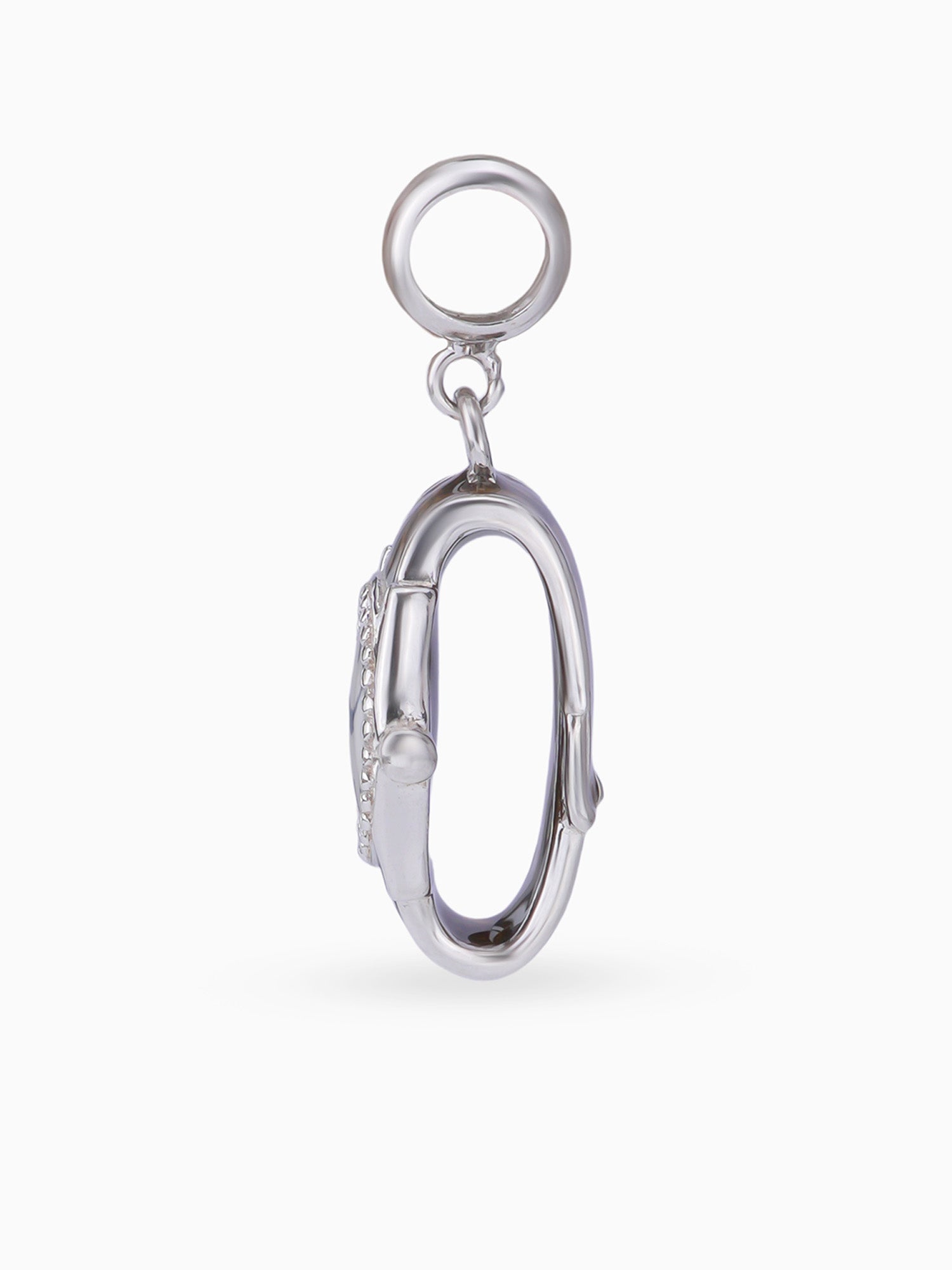 Side view SIJA 925 silver jewellery alive green watch charm stylish handcrafted accessory perfect for weddings parties anniversaries and festive wear