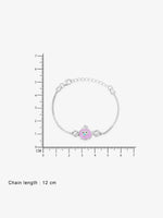Reverse view of SIJA Angry Bird Chain Bracelet showing BIS 925 hallmark certified sterling silver jewellery made in India