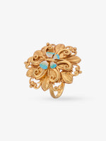 Side view of SIJA 925 Silver Antique Enchanted Butterfly Ring highlighting handcrafted silver band and butterfly charm