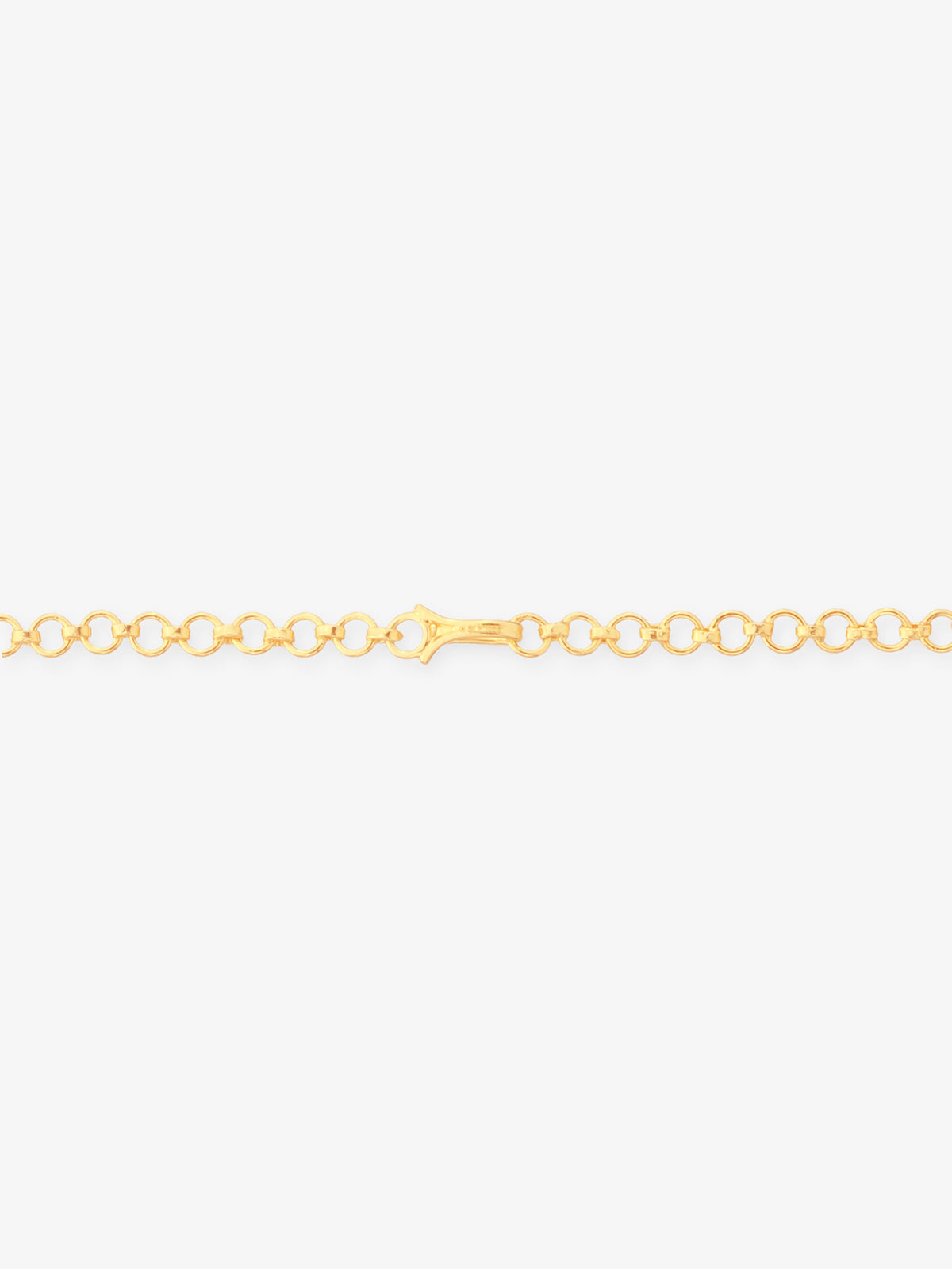 Side profile of SIJA 925 silver Antique Floral Gold Beads Necklace showing polished edges durable sterling silver construction