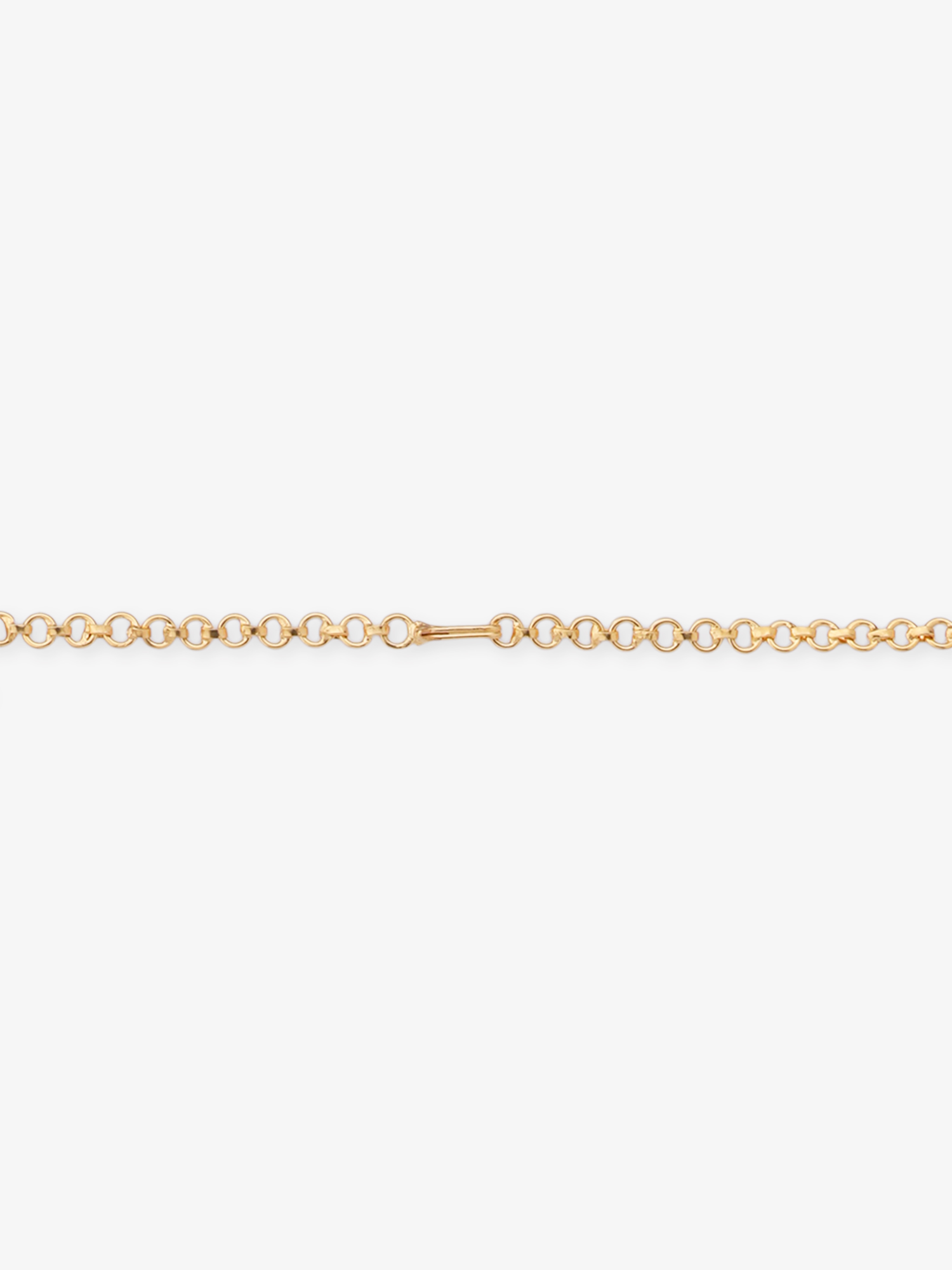 Back side profile of SIJA 925 silver Antique Gold Plated Beads Haram showing polished edges and durable sterling silver construction