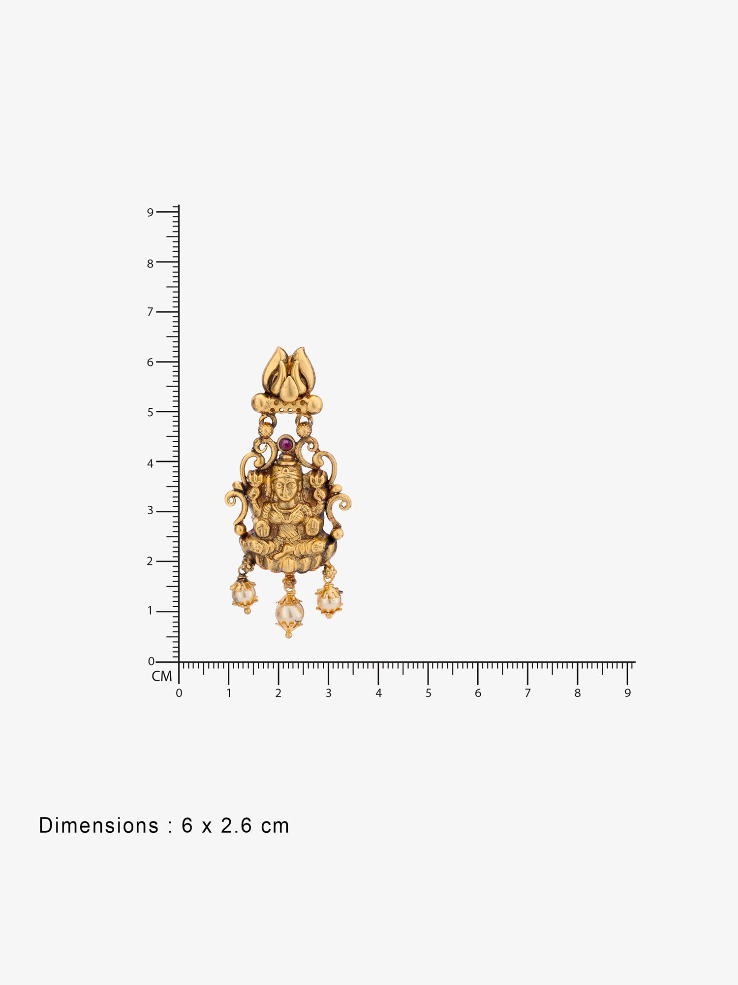 Reverse of SIJA Antique Gold Plated Haram showing BIS 925 hallmark stamp certified sterling silver jewellery made in India