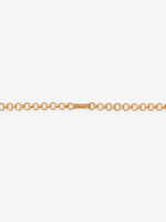 Back profile of SIJA 925 silver Antique Lakshmi Choker showing polished edges and durable gold plated sterling silver construction