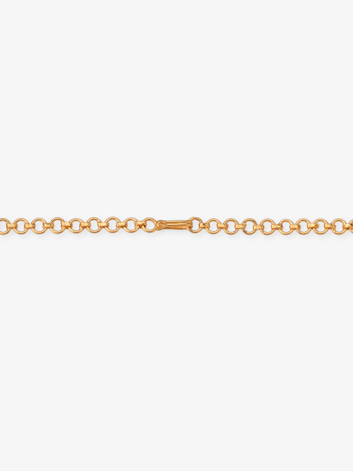 Back profile of SIJA 925 silver Antique Lakshmi Choker showing polished edges and durable gold plated sterling silver construction