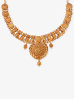 Close‑up of SIJA 925 silver Antique Peacock Blossom Necklace showing peacock motif and blossom detailing handcrafted gold plated design