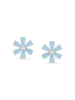 Detailed view of SIJA 925 Silver Bloom Stud highlighting ornamental finish polished sterling silver craftsmanship delicate floral motif
