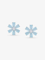 SIJA 925 Silver Bloom Stud sterling silver jewellery elegant floral design full front hero view accessory