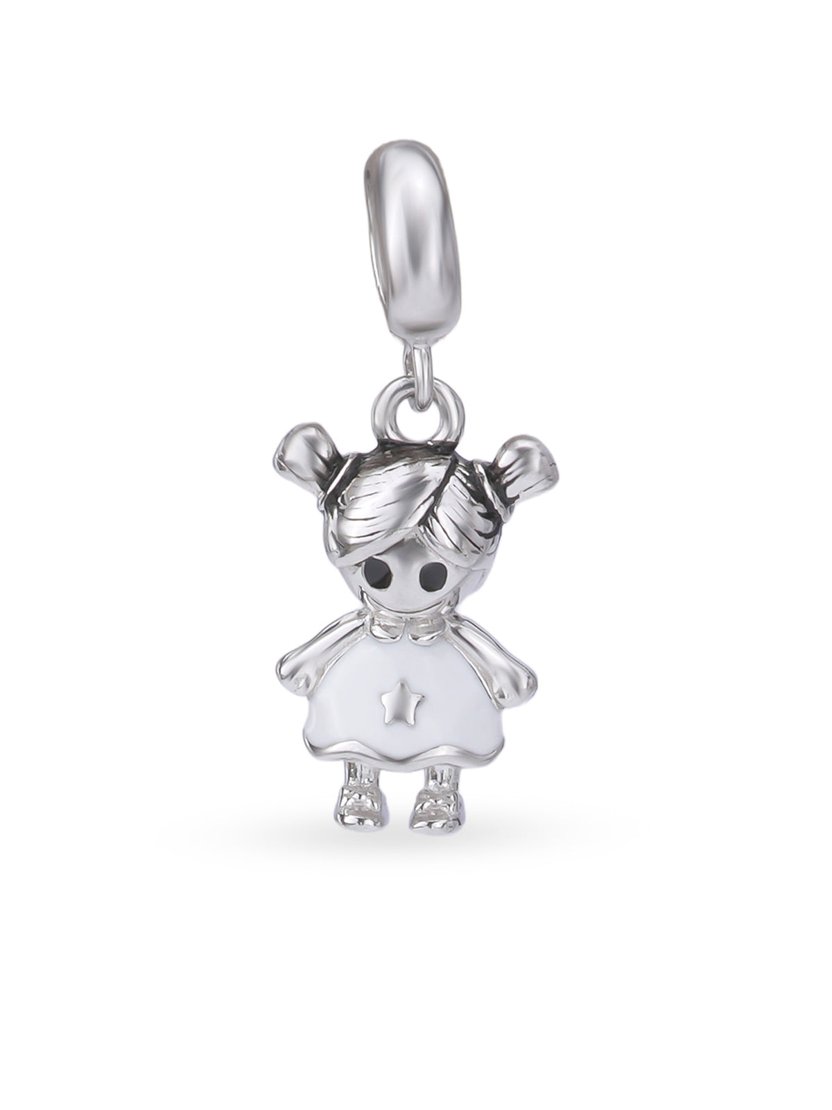 Hero shot SIJA 925 silver jewellery baby girl charm BIS hallmarked playful accessory perfect for birthdays festive wear and gifting