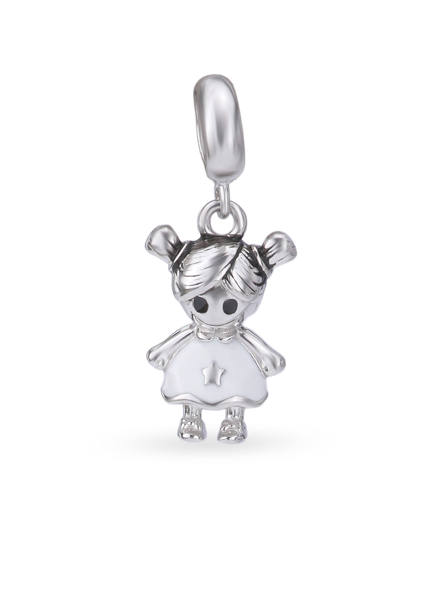Hero shot SIJA 925 silver jewellery baby girl charm BIS hallmarked playful accessory perfect for birthdays festive wear and gifting
