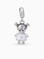 Close up SIJA 925 silver jewellery baby girl charm handcrafted premium design versatile accessory for everyday wear and special occasions