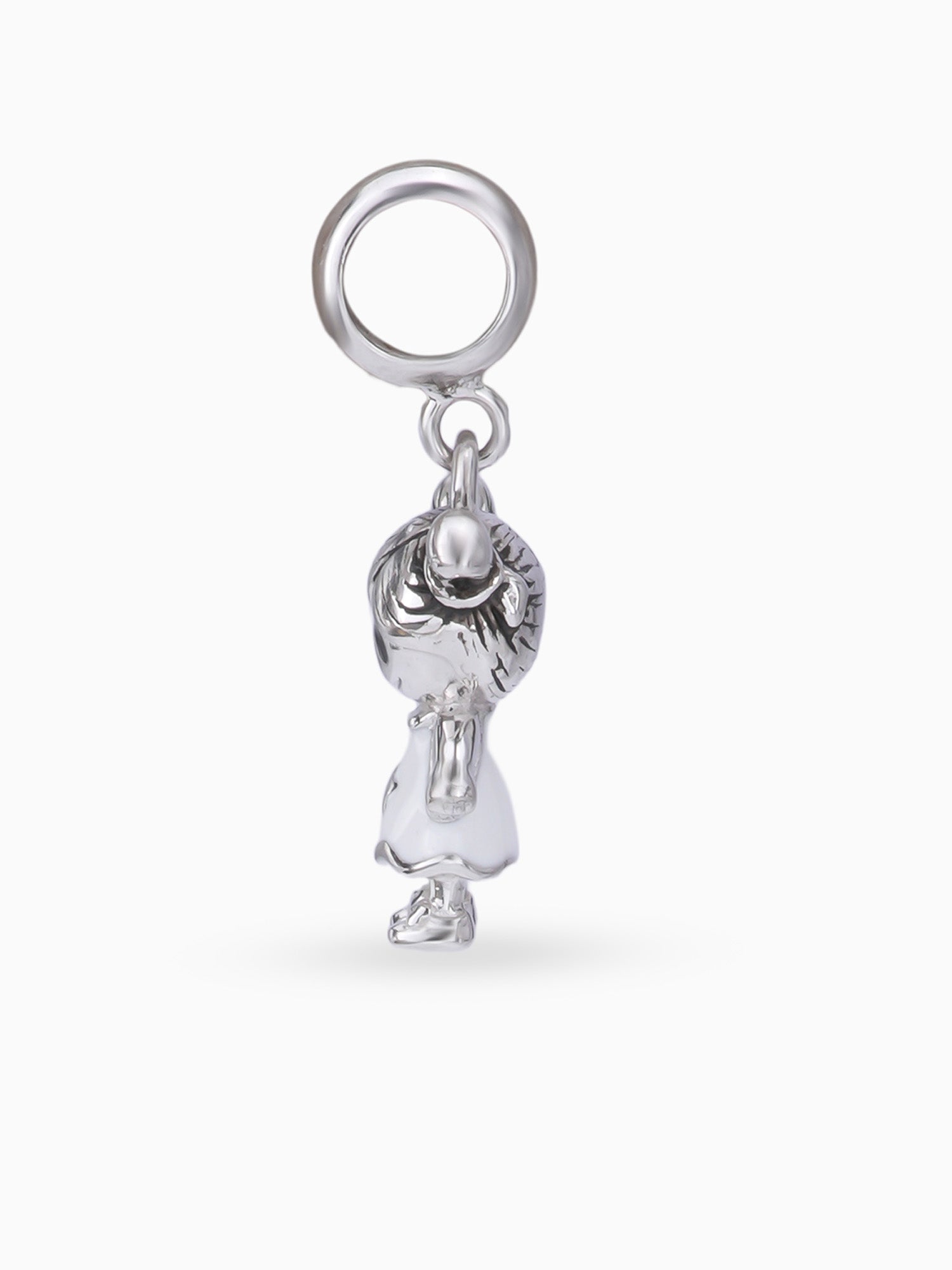 Side view SIJA 925 silver jewellery baby girl charm stylish handcrafted accessory perfect for parties anniversaries and festive wear