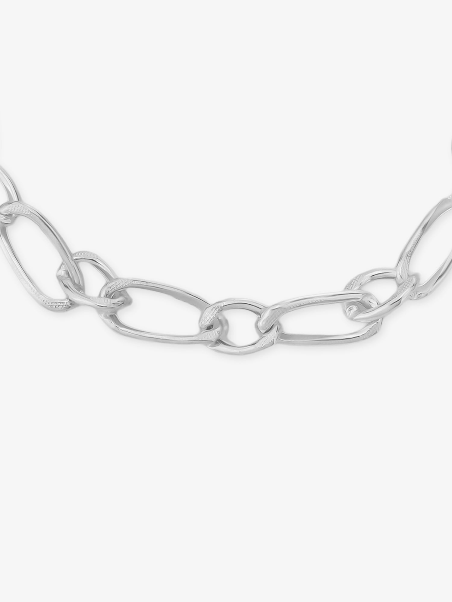 Clasp detail of SIJA 925 Silver Bendy O Mens Chain Bracelet showcasing secure fastening and sturdy 999 silver quality