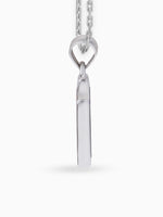 Side view SIJA 925 silver jewellery black pink lightning bolt pendant stylish handcrafted accessory perfect for weddings parties anniversaries and festive wear