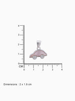 BIS hallmark view SIJA 925 silver jewellery black pink little car pendant certified premium accessory elegant timeless design for gifting and celebrations