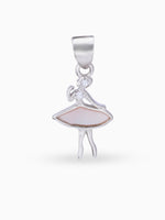 Close up SIJA 925 silver jewellery black pink little doll pendant handcrafted premium design versatile accessory for everyday wear and special occasions