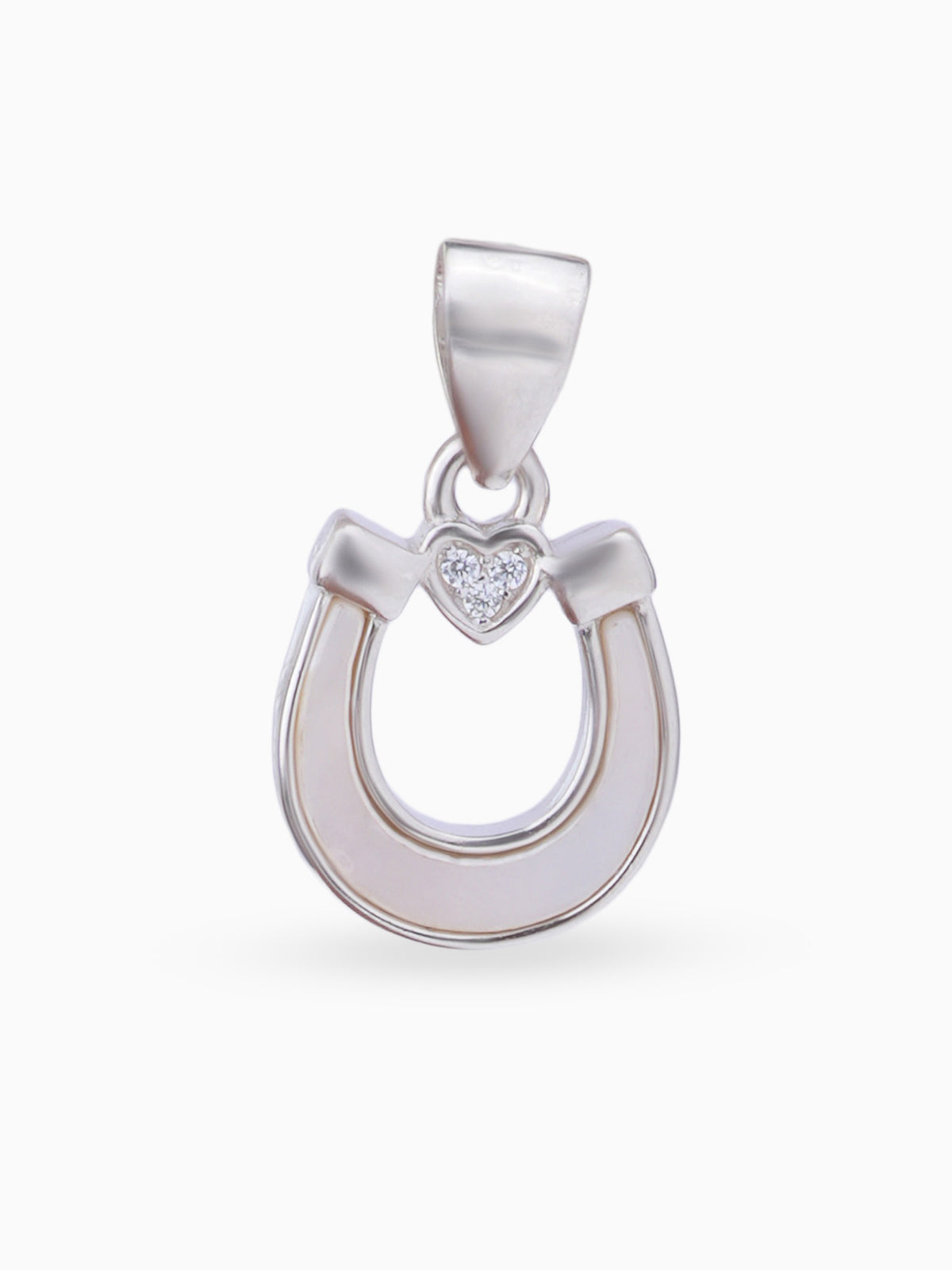 Hero shot SIJA 925 silver jewellery black pink lucky heart pendant BIS hallmarked elegant timeless accessory perfect for weddings festive wear and gifting