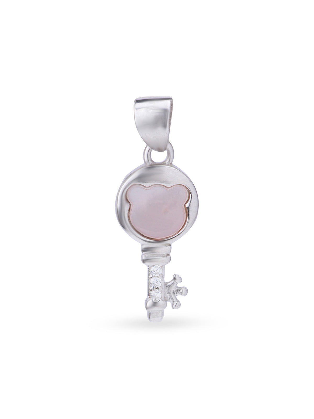 Close up SIJA 925 silver jewellery black pink memory key pendant handcrafted premium design versatile accessory for everyday wear and special occasions