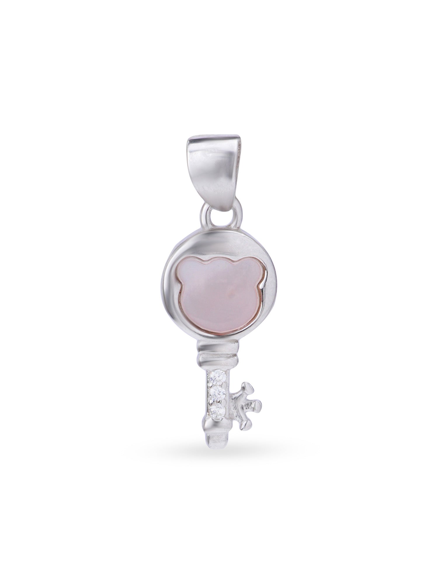 Close up SIJA 925 silver jewellery black pink memory key pendant handcrafted premium design versatile accessory for everyday wear and special occasions