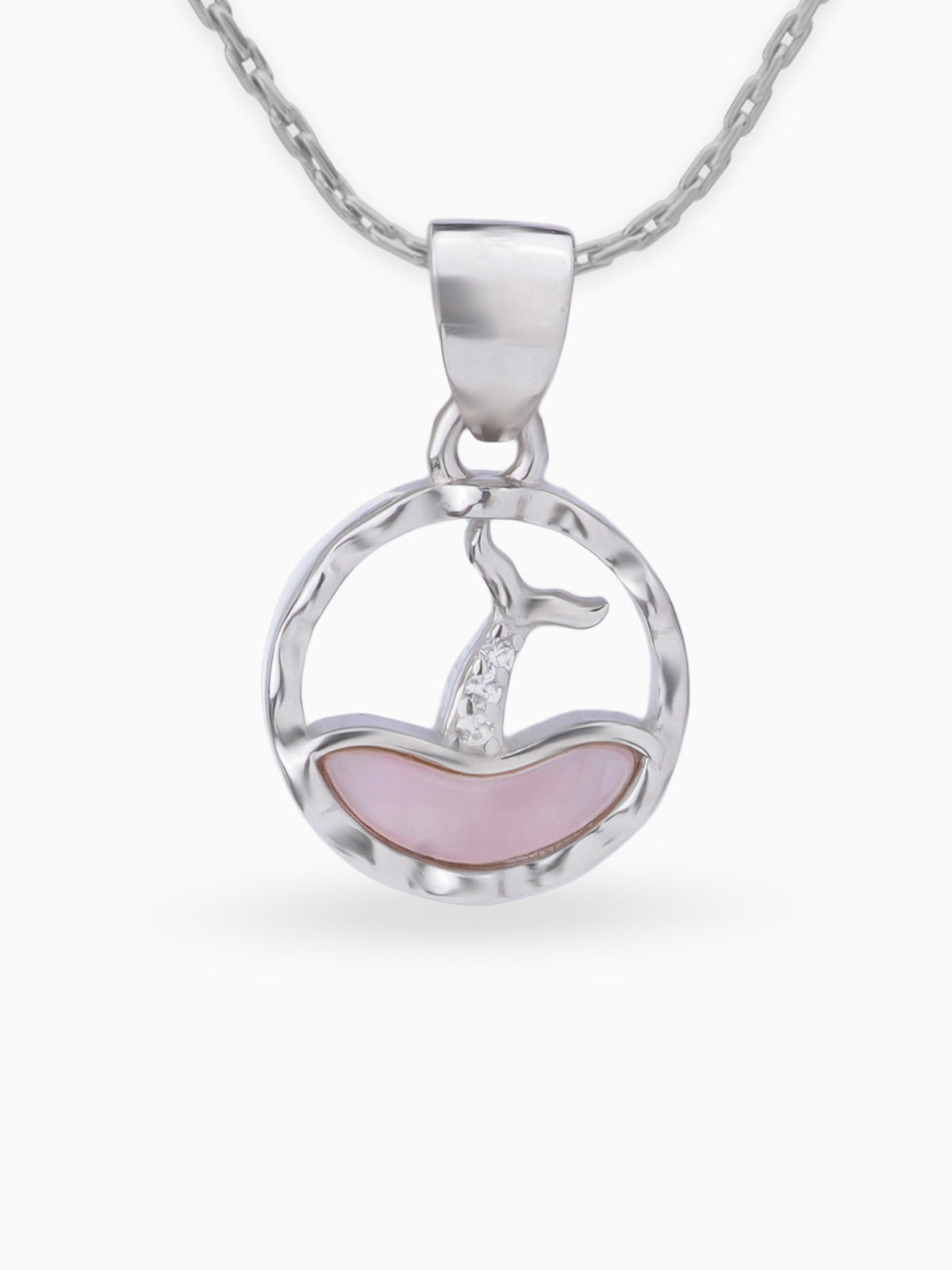 Close up SIJA 925 silver jewellery black pink mystic dolphin pendant handcrafted premium design versatile accessory for everyday wear and special occasions