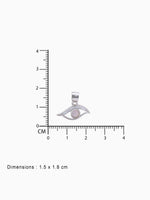 BIS hallmark view SIJA 925 silver jewellery black pink mystic eye pendant certified premium accessory elegant timeless design for gifting and celebrations