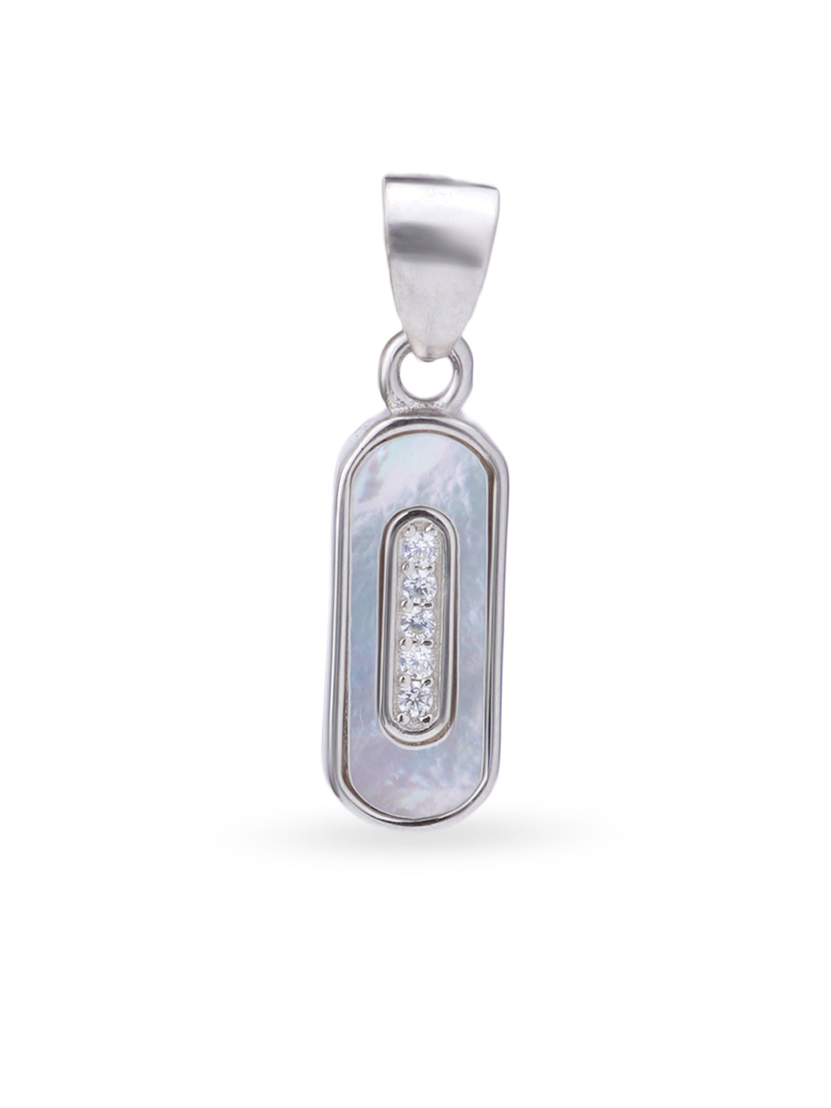 Hero shot SIJA 925 silver jewellery black white cosmic beam pendant BIS hallmarked elegant timeless accessory perfect for weddings festive wear and gifting