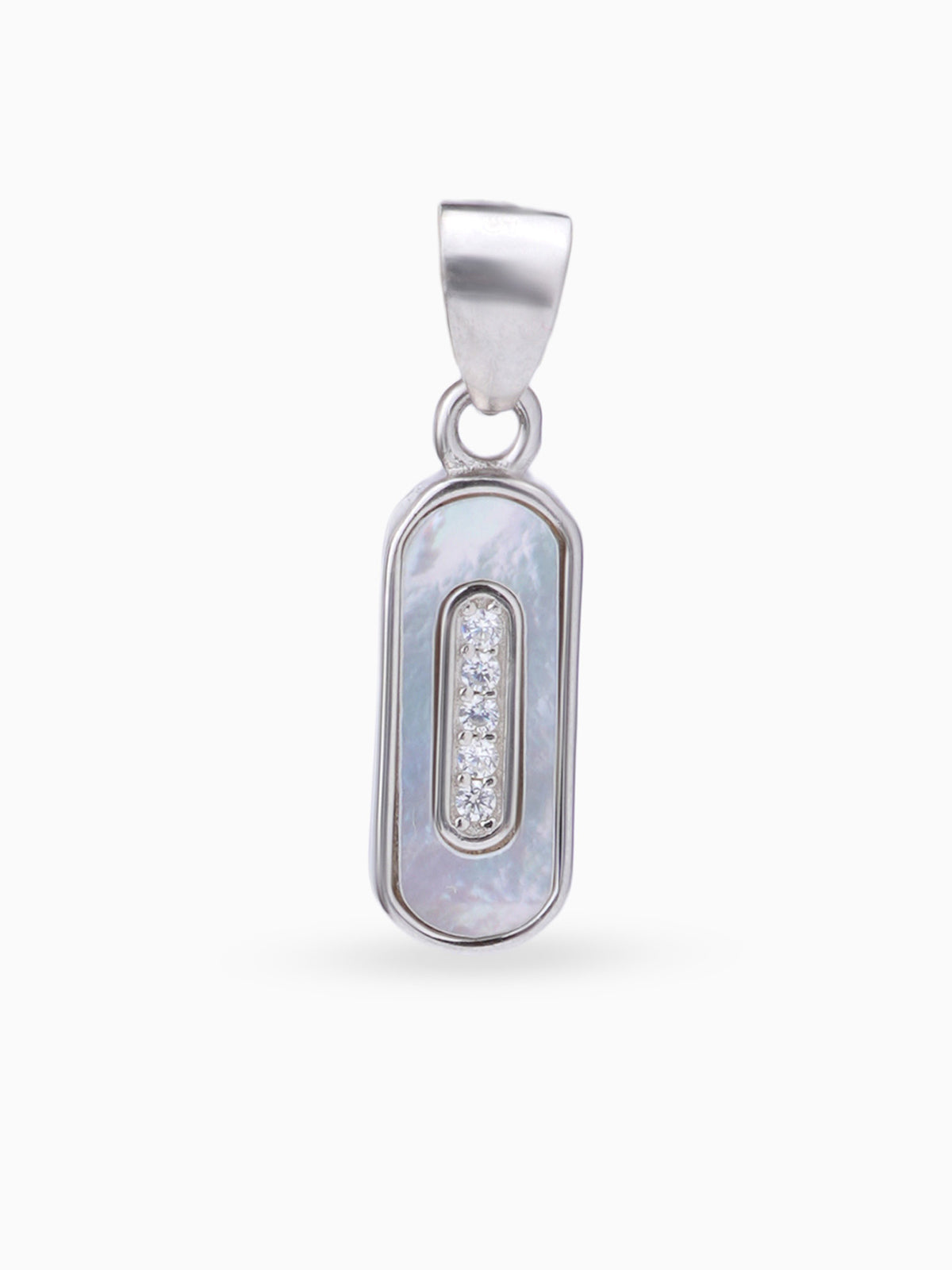 Hero shot SIJA 925 silver jewellery black white cosmic beam pendant BIS hallmarked elegant timeless accessory perfect for weddings festive wear and gifting