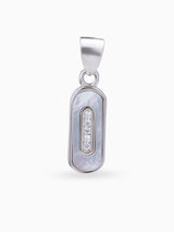 Hero shot SIJA 925 silver jewellery black white cosmic beam pendant BIS hallmarked elegant timeless accessory perfect for weddings festive wear and gifting