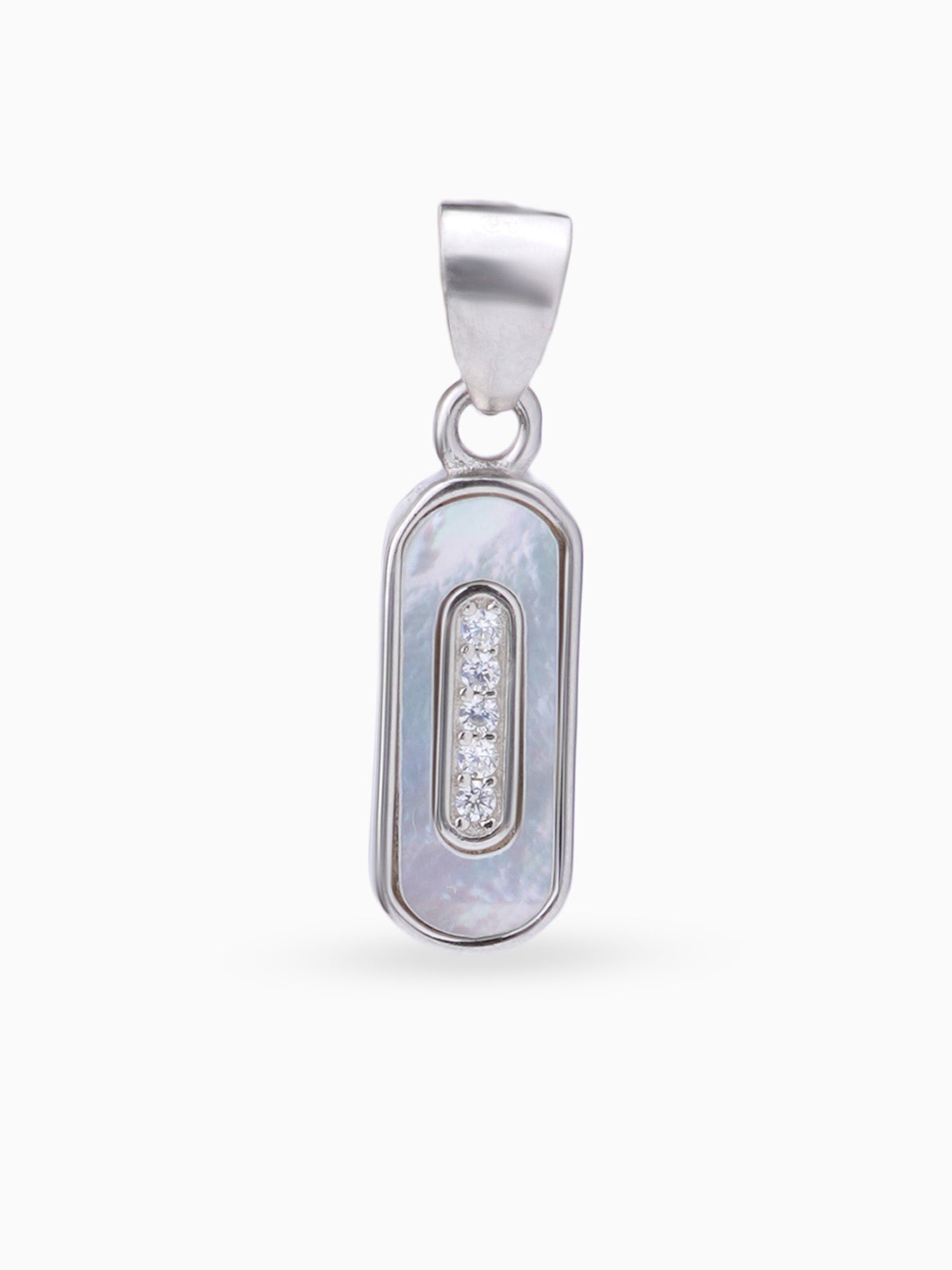 Hero shot SIJA 925 silver jewellery black white cosmic beam pendant BIS hallmarked elegant timeless accessory perfect for weddings festive wear and gifting