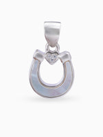 Hero shot SIJA 925 silver jewellery black white lucky heart pendant BIS hallmarked elegant timeless accessory perfect for weddings festive wear and gifting