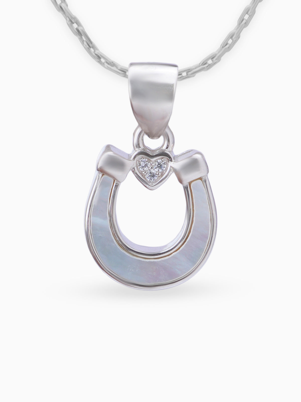 Close up SIJA 925 silver jewellery black white lucky heart pendant handcrafted premium design versatile accessory for everyday wear and special occasions