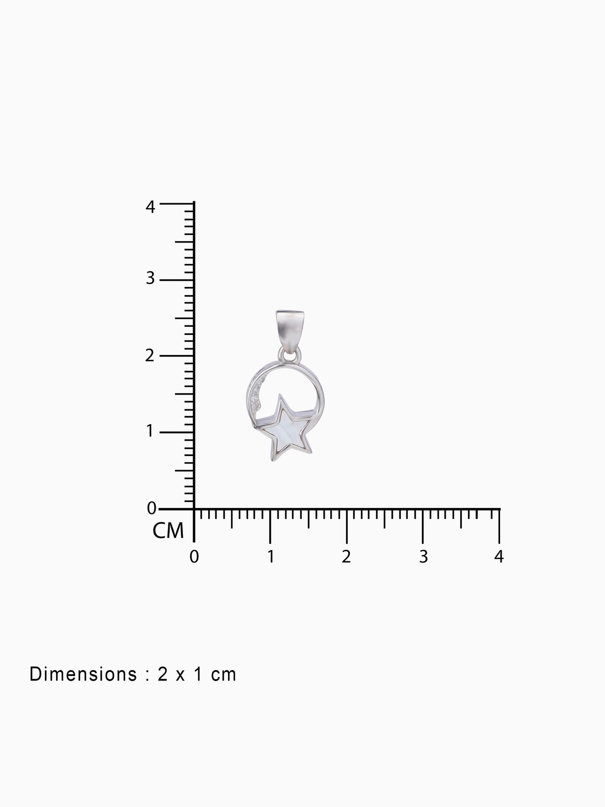 BIS hallmark view SIJA 925 silver jewellery black white lunar star pendant certified premium accessory elegant timeless design for gifting and celebrations