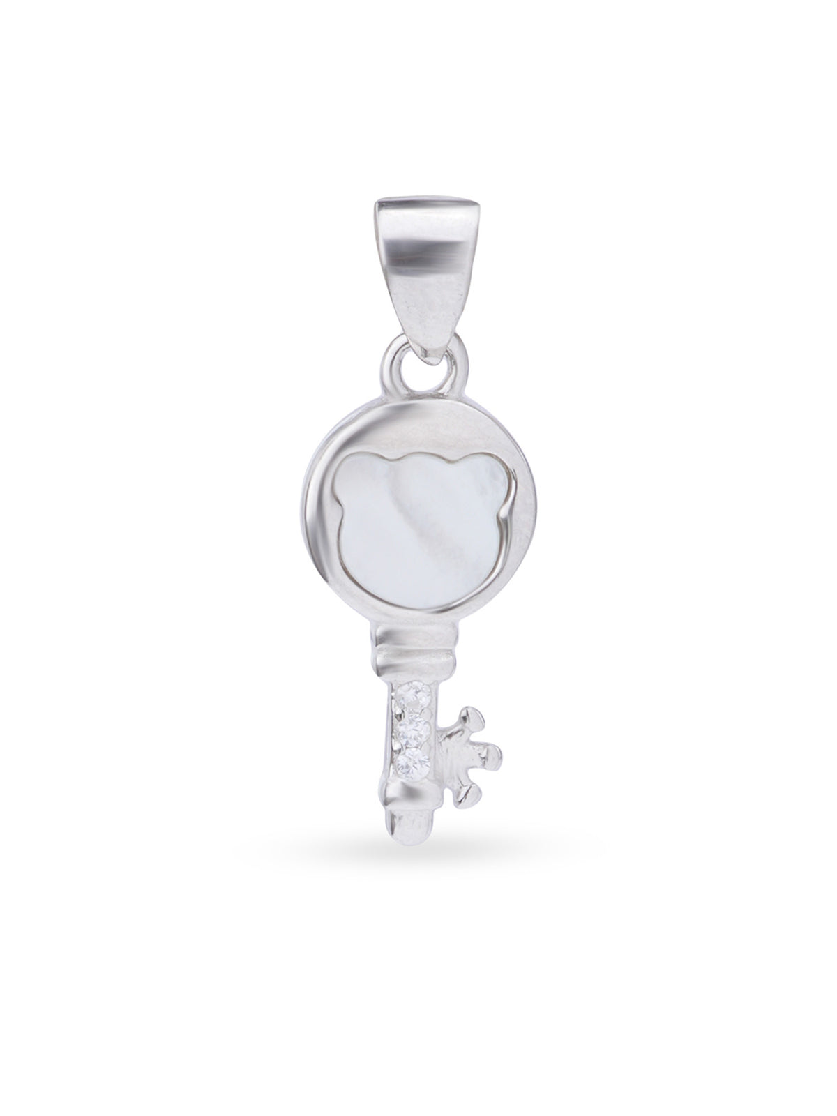 Close up SIJA 925 silver jewellery black white memory key pendant handcrafted premium design versatile accessory for everyday wear and special occasions