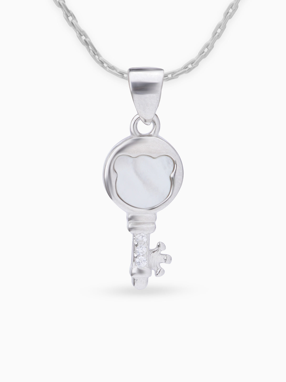 Close up SIJA 925 silver jewellery black white memory key pendant handcrafted premium design versatile accessory for everyday wear and special occasions