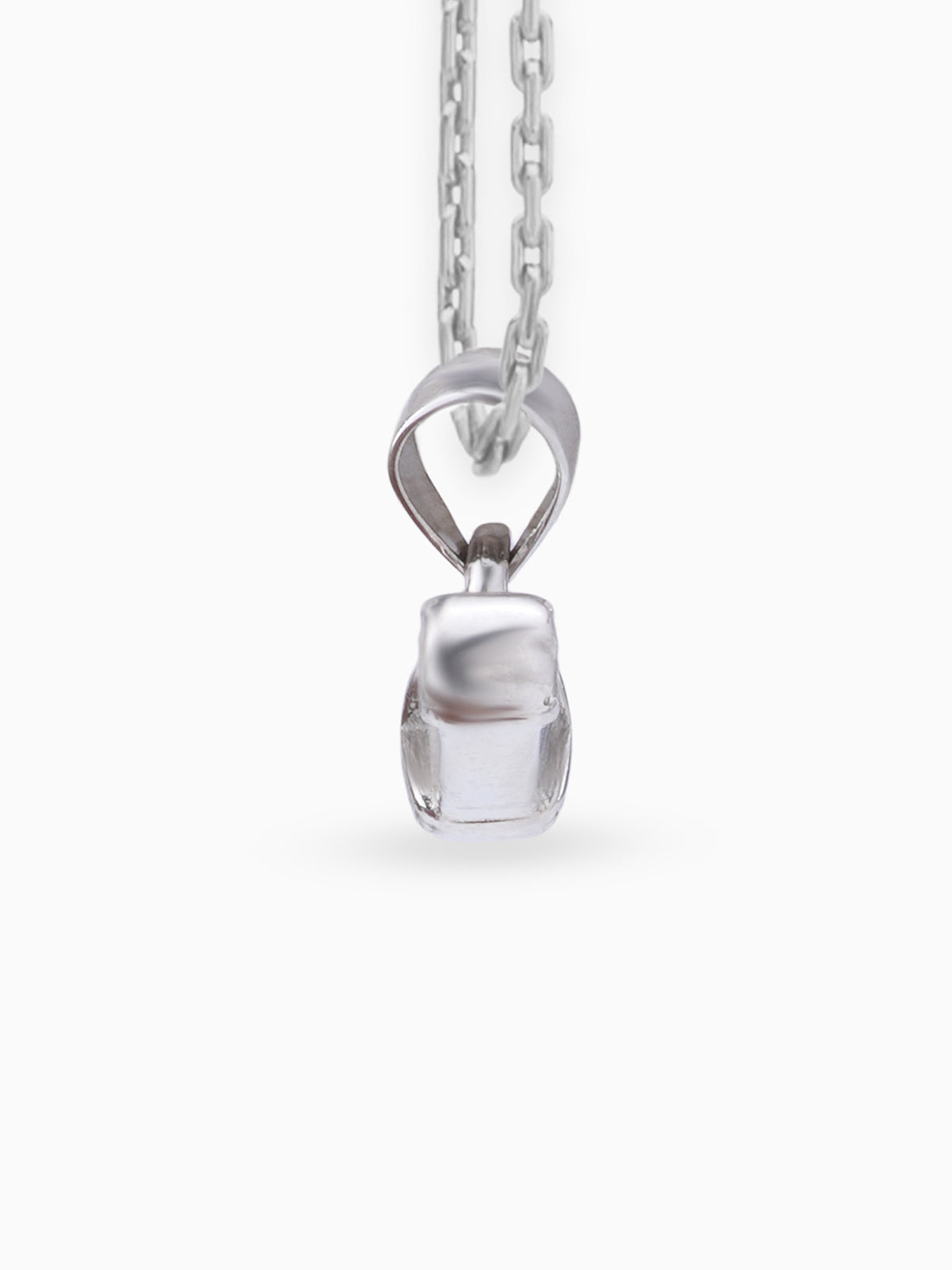 Side view SIJA 925 silver jewellery black white safety pin pendant stylish handcrafted accessory perfect for weddings parties anniversaries and festive wear