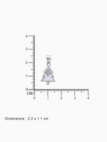 BIS hallmark view SIJA 925 silver jewellery black white sparkle tree pendant certified premium accessory elegant timeless design for gifting and celebrations