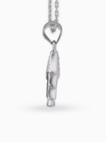 Side view SIJA 925 silver jewellery black white sparkle tree pendant stylish handcrafted accessory perfect for weddings parties anniversaries and festive wear