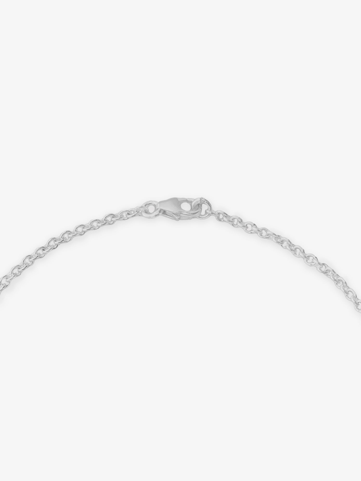 Side profile of SIJA 925 Silver Blue Butterfly Jingle Anklet showing durable sterling silver chain artistry