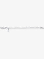 Side profile of SIJA 925 silver Flower Necklace sterling silver jewellery elegant accessory durable construction polished edges