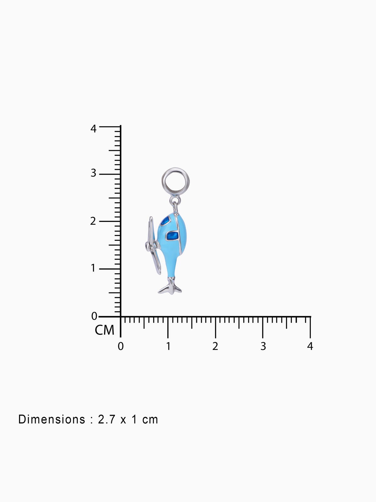 BIS hallmark view SIJA 925 silver jewellery blue helicopter charm certified premium accessory elegant timeless design for gifting and celebrations