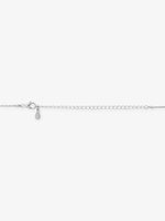 Side profile of SIJA 925 Silver Blue Love Birds Necklace sterling silver jewellery elegant accessory durable construction polished edges