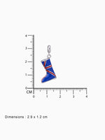 BIS hallmark view SIJA 925 silver jewellery blue red shoe charm certified premium accessory elegant playful design for gifting and celebrations