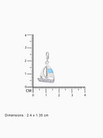 BIS hallmark view SIJA 925 silver jewellery blue sailboat charm certified premium accessory elegant timeless design for gifting and celebrations
