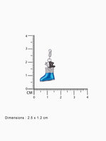 BIS hallmark view SIJA 925 silver jewellery blue shoe charm certified premium accessory elegant playful design for gifting and celebrations