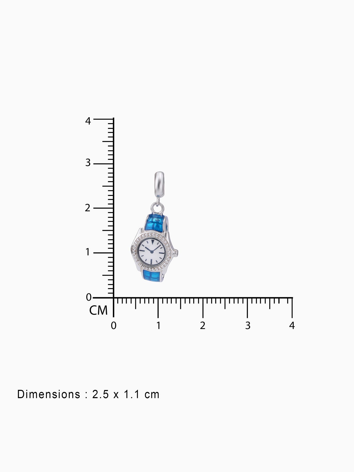 BIS hallmark view SIJA 925 silver jewellery blue watch charm certified premium accessory elegant timeless design for gifting and celebrations
