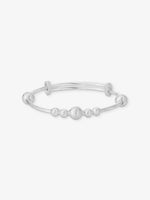 SIJA 925 Silver Bubbles Bracelet for kids sterling silver jewellery playful front view accessory