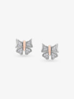 SIJA 925 Silver Butterfly Bliss Stud elegant sterling silver jewellery accessory front view