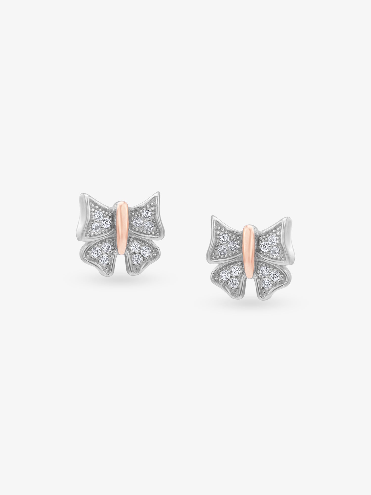 SIJA 925 Silver Butterfly Bliss Stud elegant sterling silver jewellery accessory front view